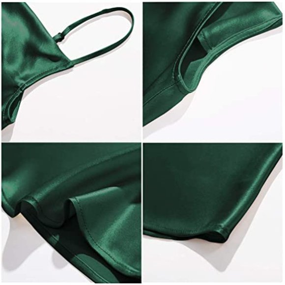 Women's Silk Tank Top Ladies V-Neck Camisole - Picture 6 of 9